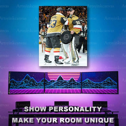Alec Martinez Jonathan Quick championship artwork
