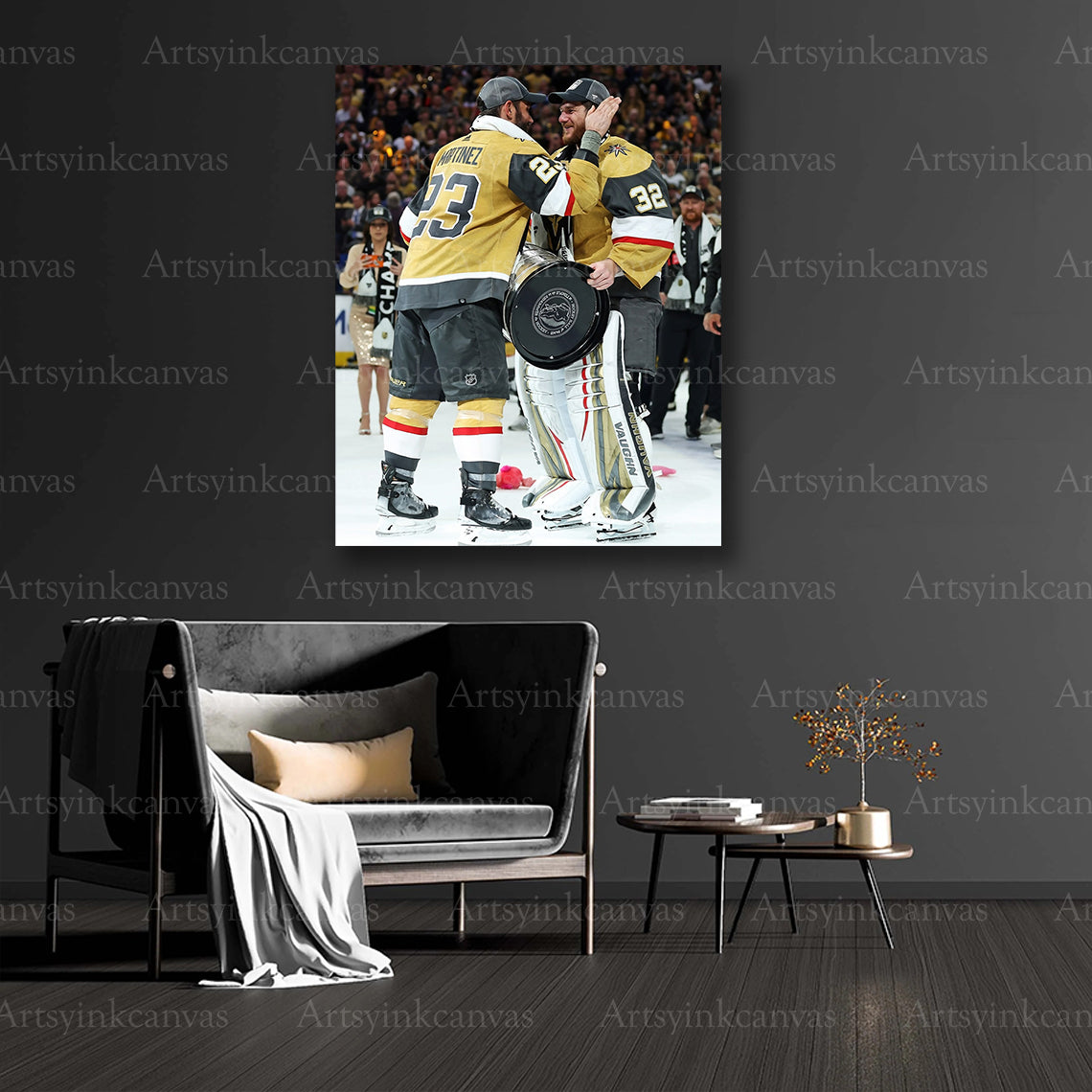 Vegas Golden Knights collector hockey canvas art