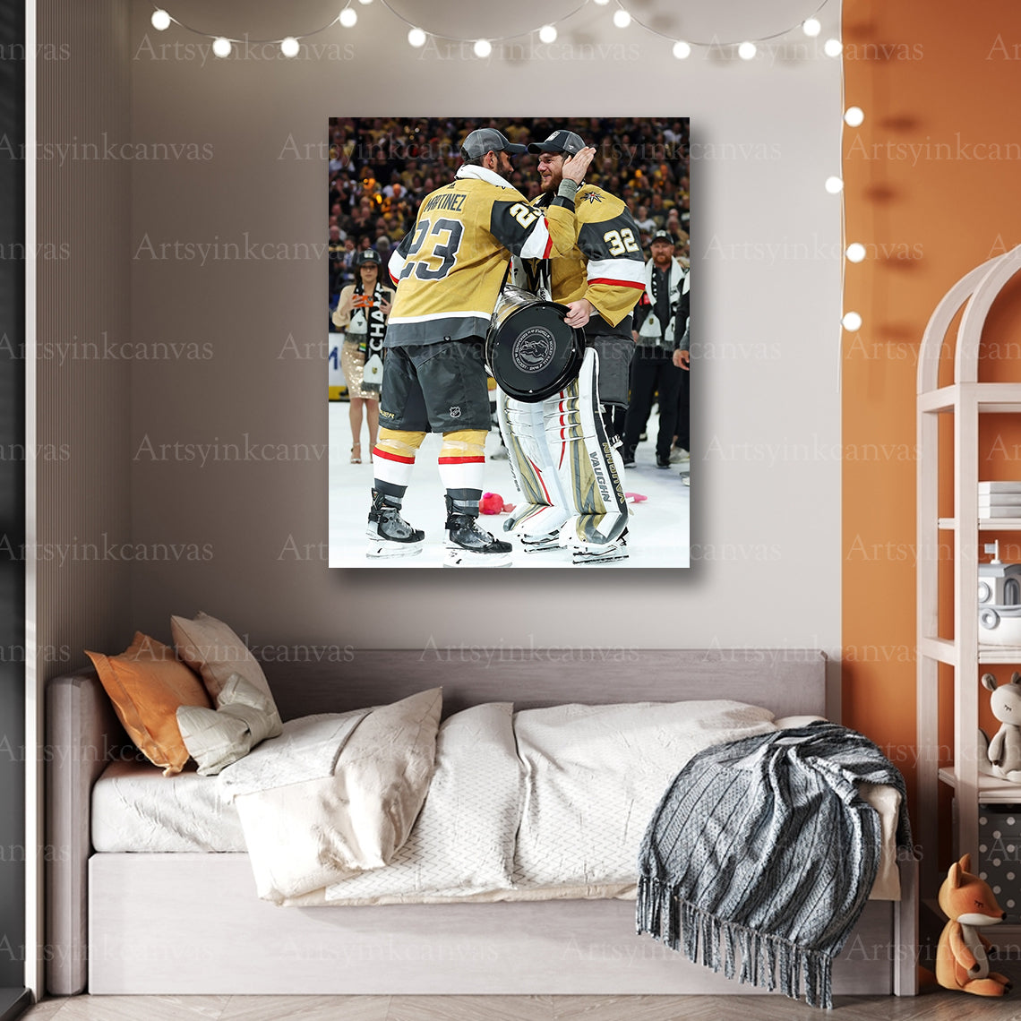 Premium Stanley Cup celebration canvas print