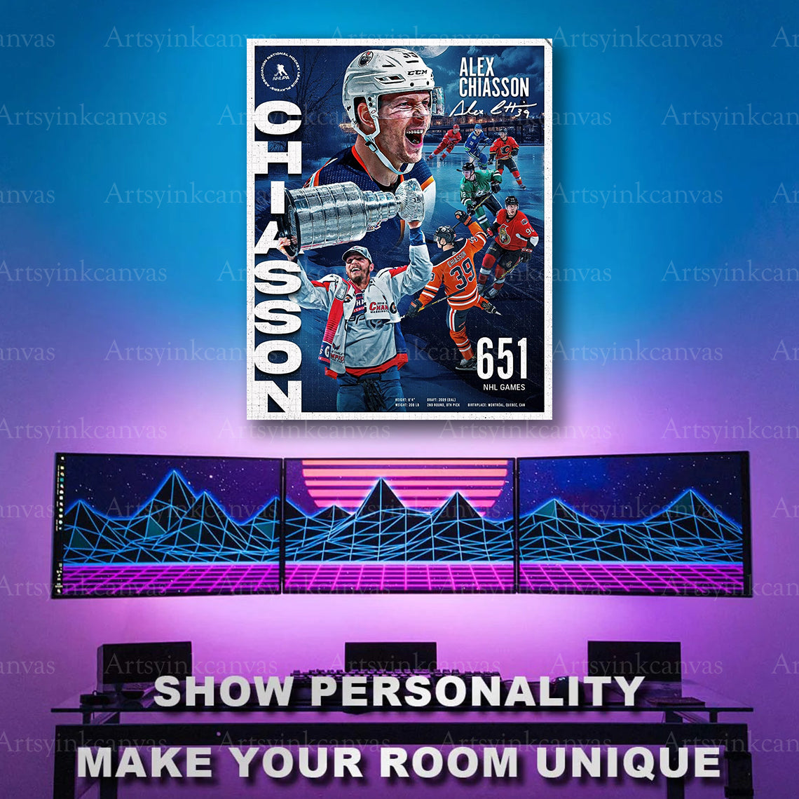 Washington Capitals Edmonton Oilers Ottawa Senators artwork