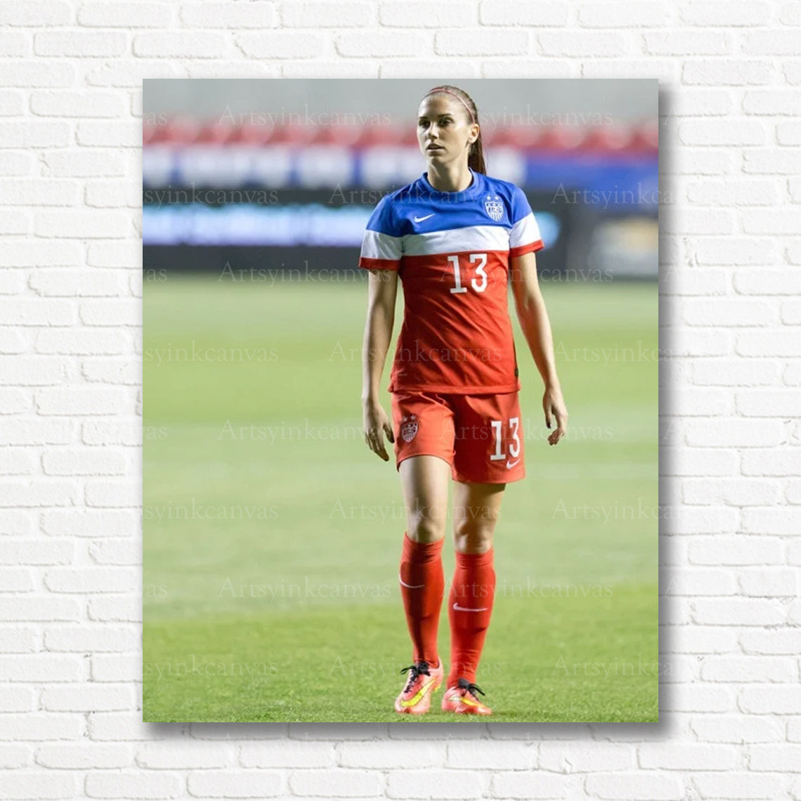 Alex Morgan Canvas Wall Art – Soccer Legend & Athlete Decor