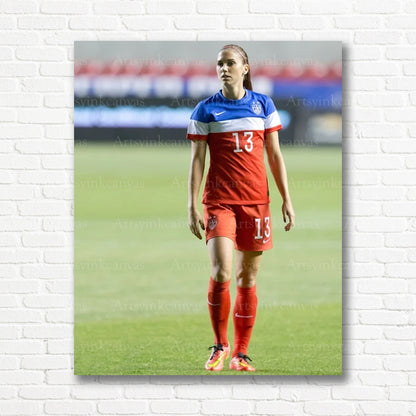 Alex Morgan Canvas Wall Art – Soccer Legend & Athlete Decor