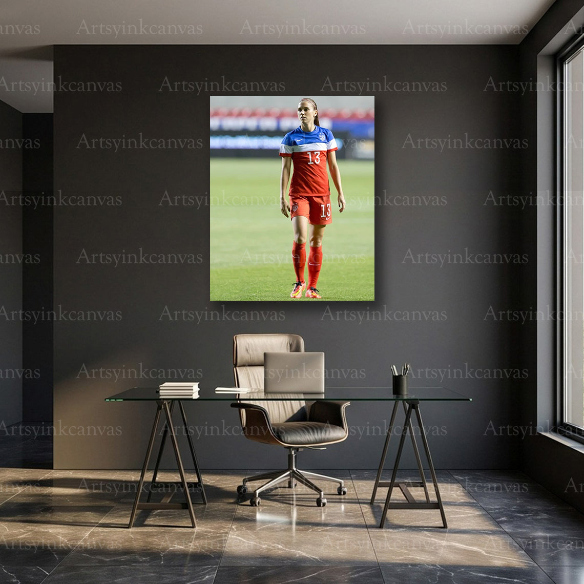Alex Morgan Canvas Wall Art – Soccer Legend & Athlete Decor