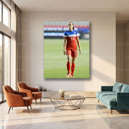 Alex Morgan Canvas Wall Art – Soccer Legend & Athlete Decor