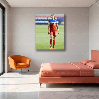 Alex Morgan Canvas Wall Art – Soccer Legend & Athlete Decor