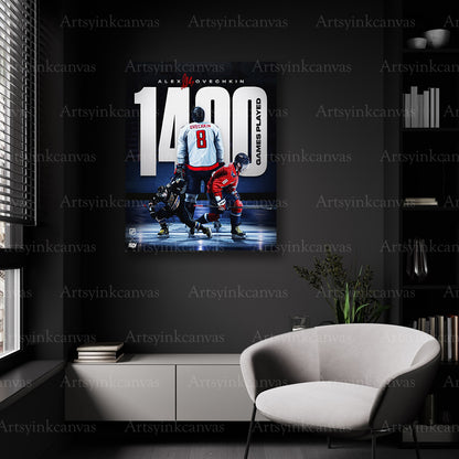 Washington Capitals 1400 games wall decor