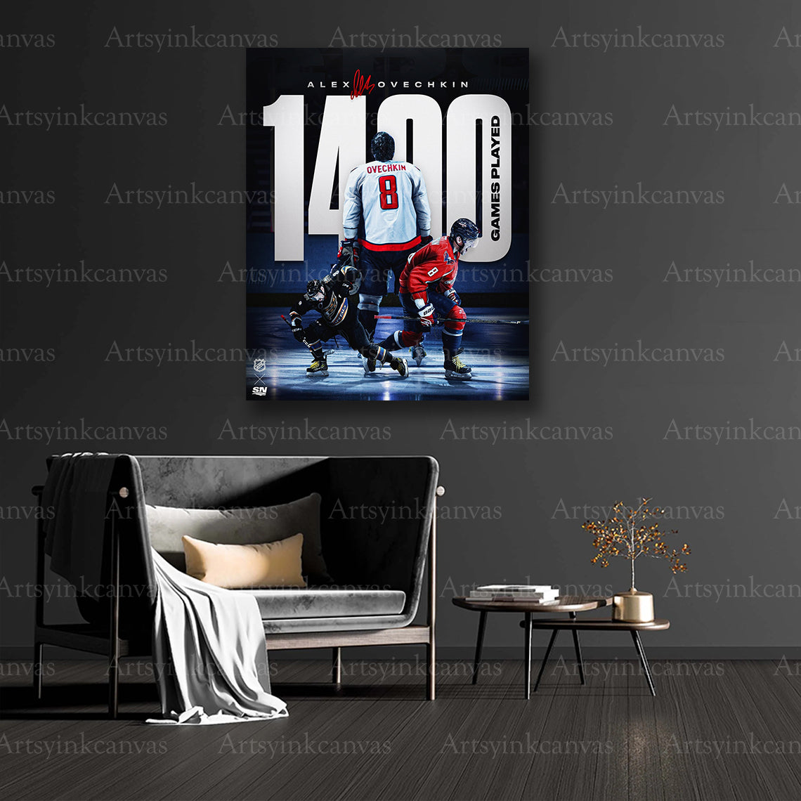 Alex Ovechkin collector collage canvas art