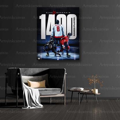 Alex Ovechkin collector collage canvas art