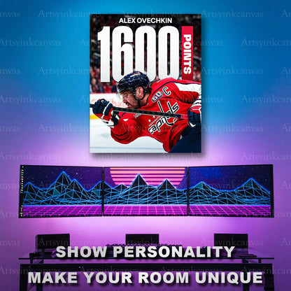 Alex Ovechkin NHL career milestone artwork