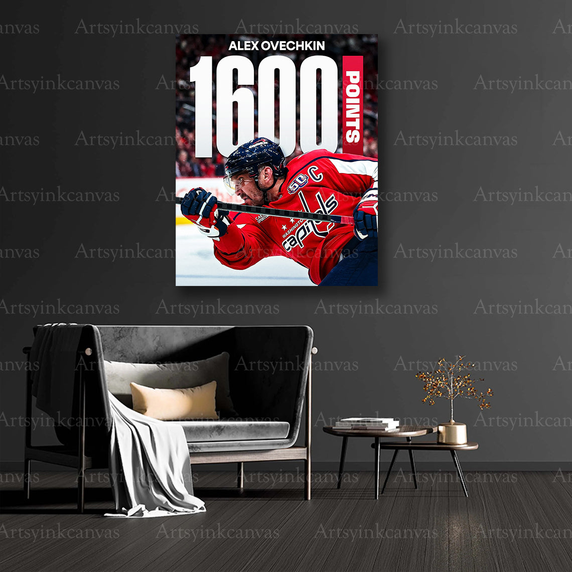 Alex Ovechkin collector milestone canvas art