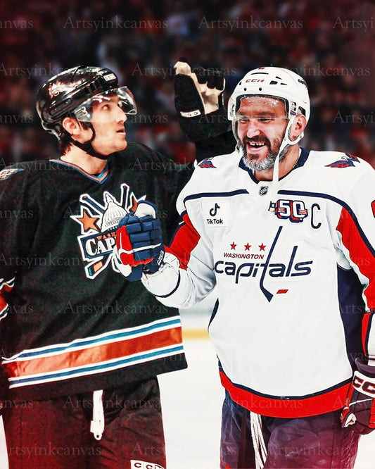 Alex Ovechkin first goal to 895th record goal canvas wall art