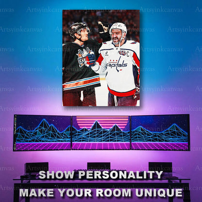 Alex Ovechkin career milestone collage artwork