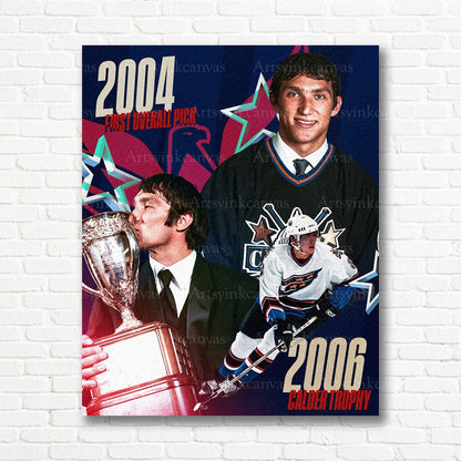 Alex Ovechkin 2004 NHL Draft Washington Capitals canvas print