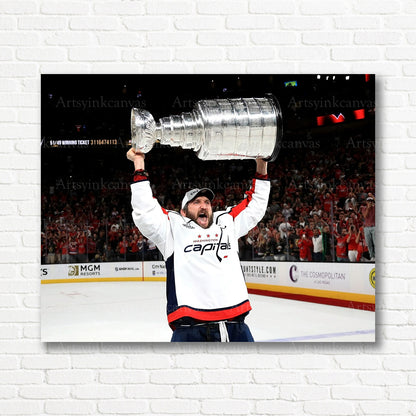Alex Ovechkin Washington Capitals Stanley Cup canvas print