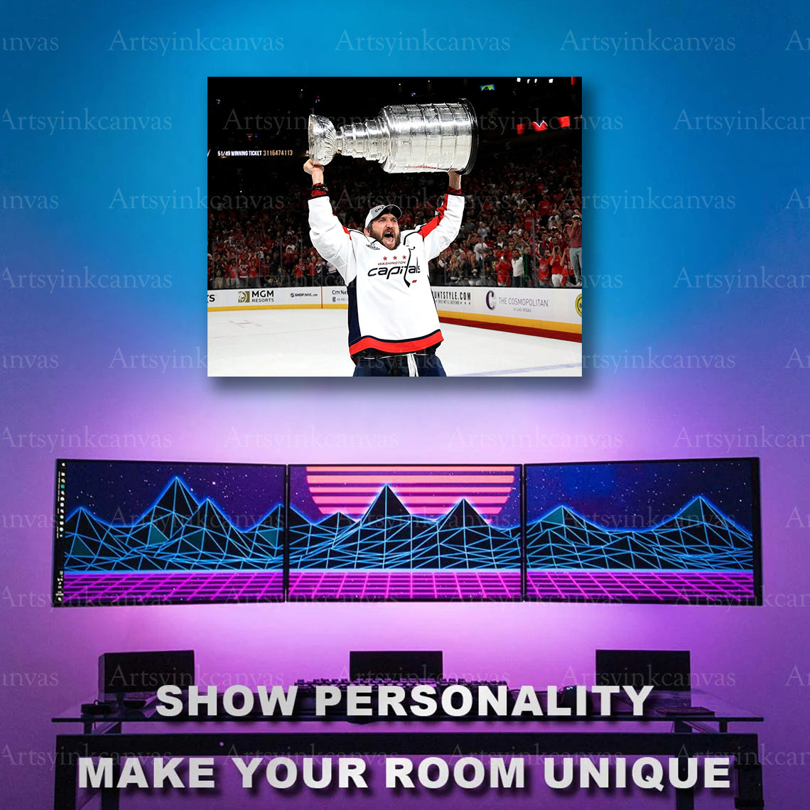 Alex Ovechkin championship hockey artwork