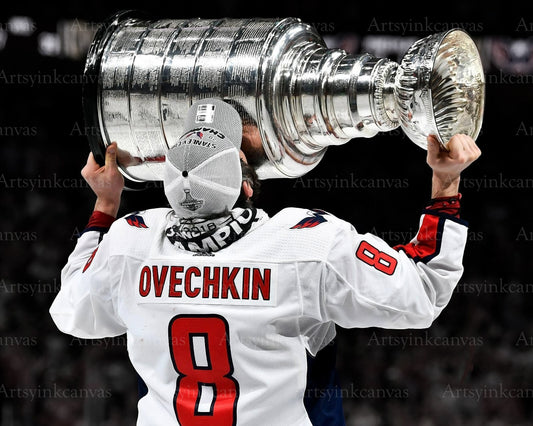 Alex Ovechkin 2018 Stanley Cup Champion canvas wall art