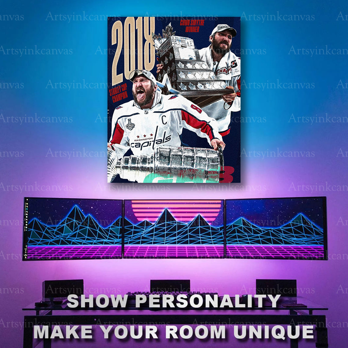 Alex Ovechkin Conn Smythe Trophy artwork