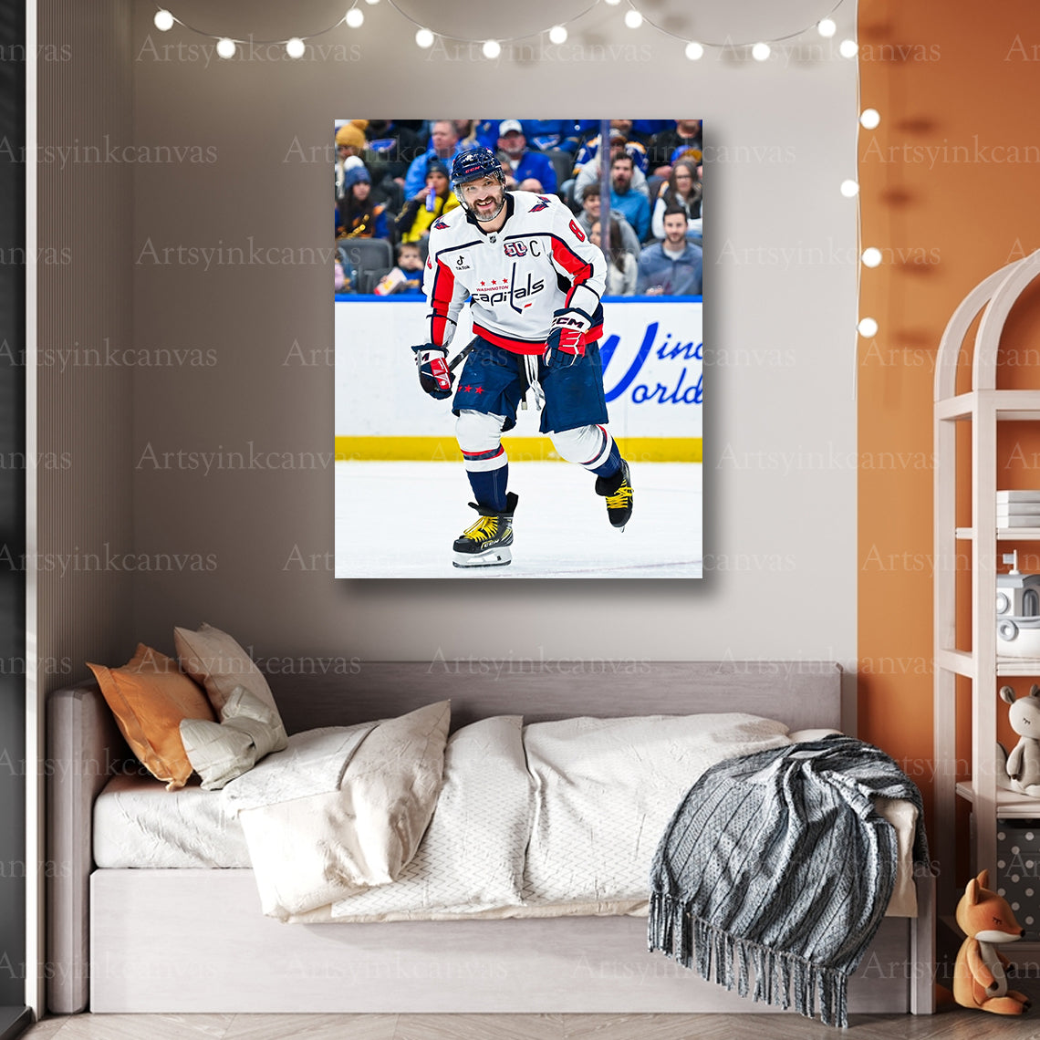 Premium Alex Ovechkin 2024 hockey canvas print
