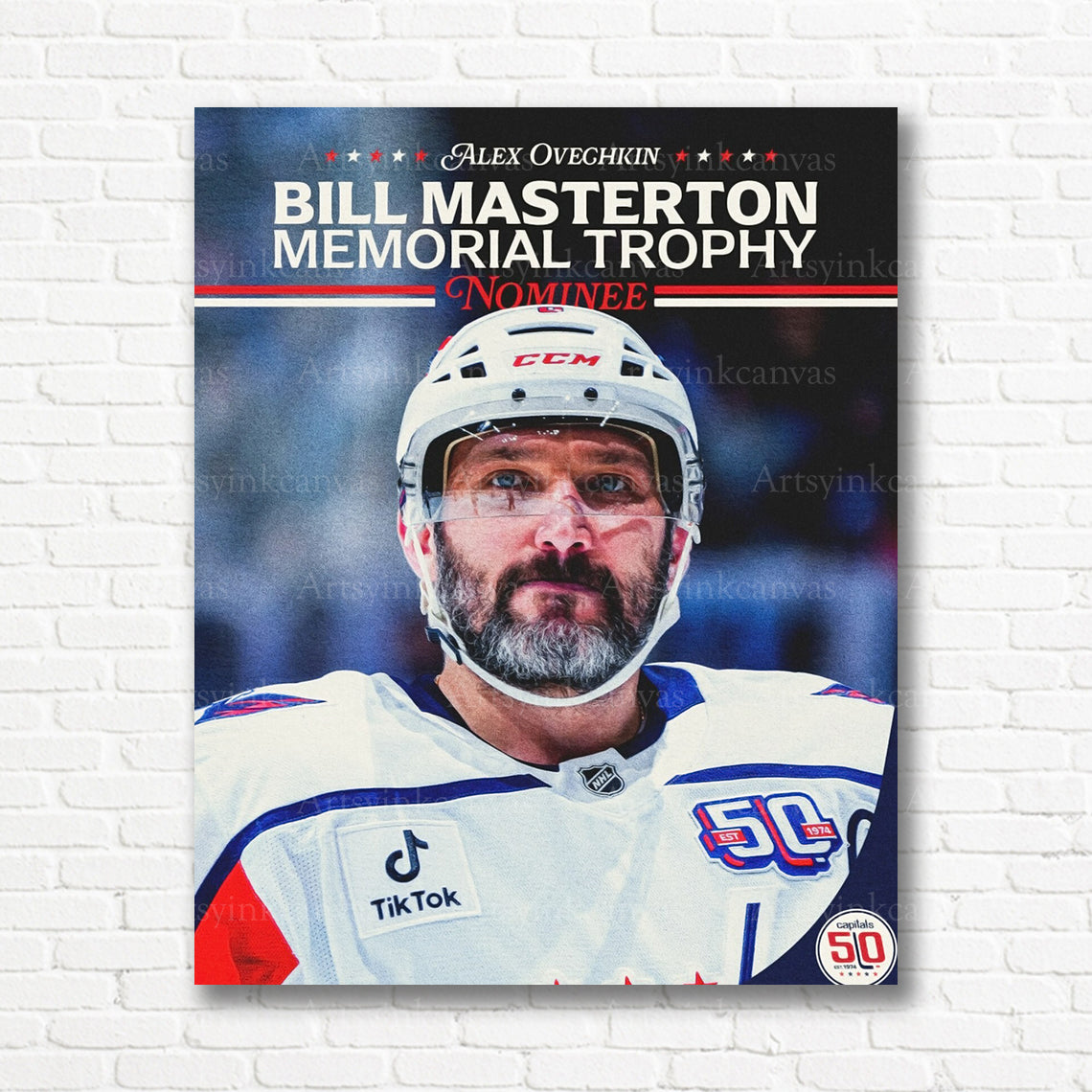 Alex Ovechkin Washington Capitals 2025 canvas print