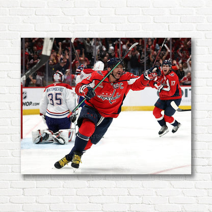 Alex Ovechkin overtime game winning goal canvas print