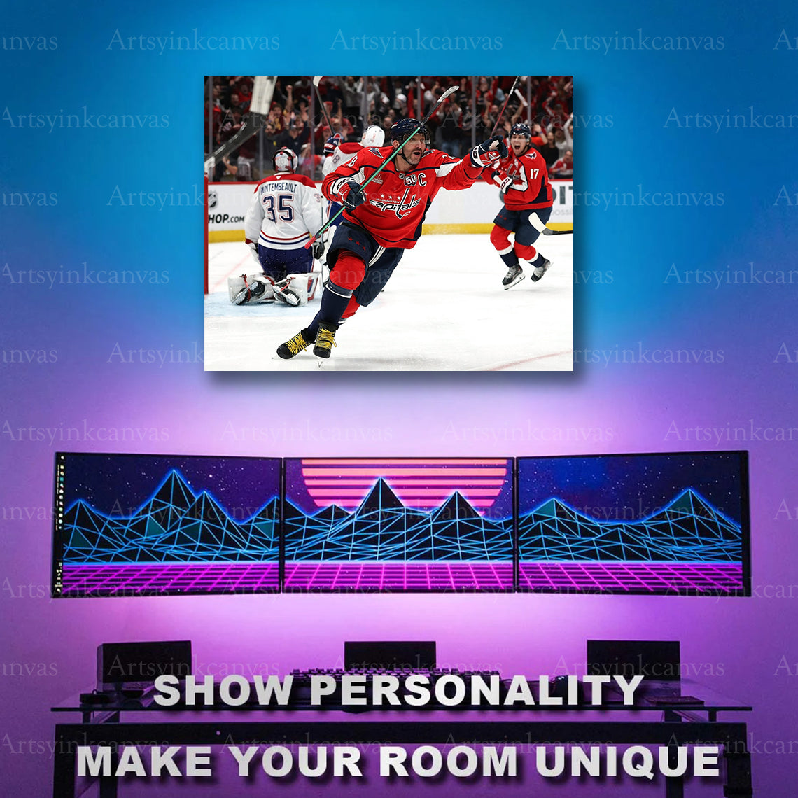 Washington Capitals 2025 playoff artwork