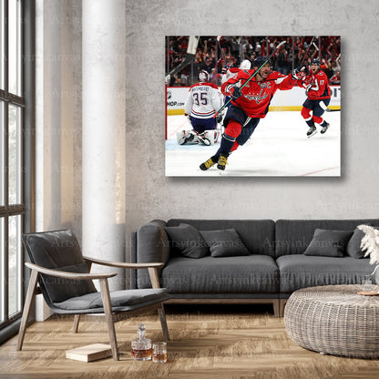Alex Ovechkin playoff celebration wall decor