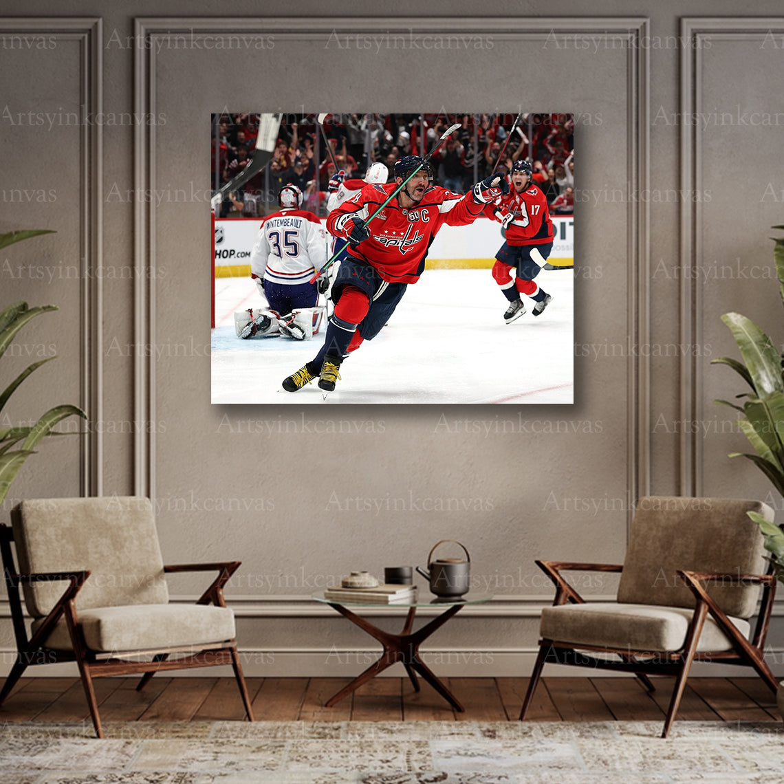 Capitals overtime winner collector canvas art
