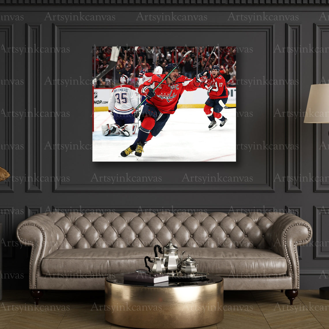 Premium Alex Ovechkin 2025 playoff canvas print