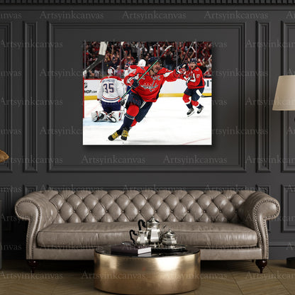 Premium Alex Ovechkin 2025 playoff canvas print