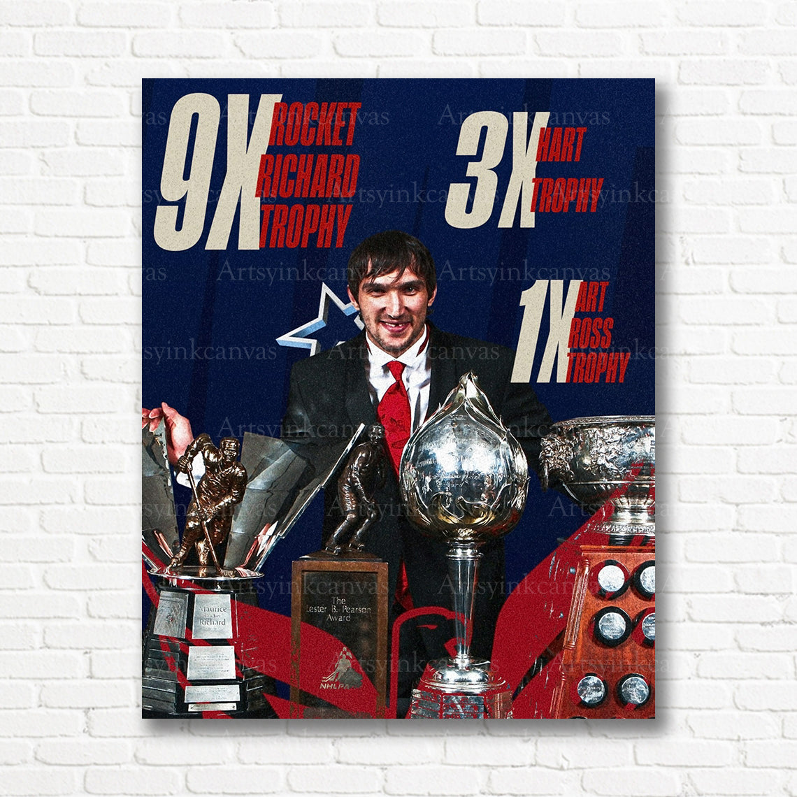 Alex Ovechkin NHL awards canvas print
