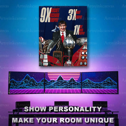 Washington Capitals Alex Ovechkin trophy artwork