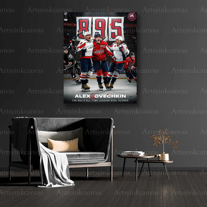 Alex Ovechkin historic milestone collector canvas art