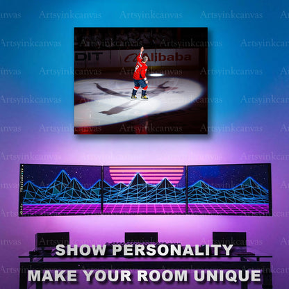 Alex Ovechkin record night hockey artwork