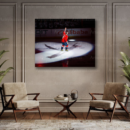 Alex Ovechkin historic celebration collector canvas art