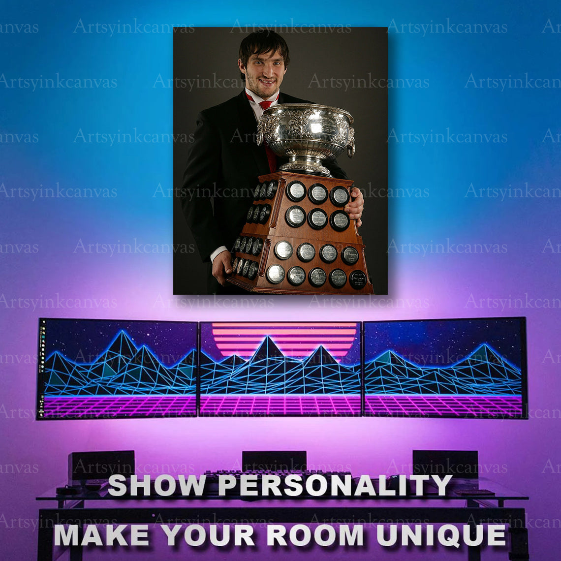Alex Ovechkin NHL award artwork