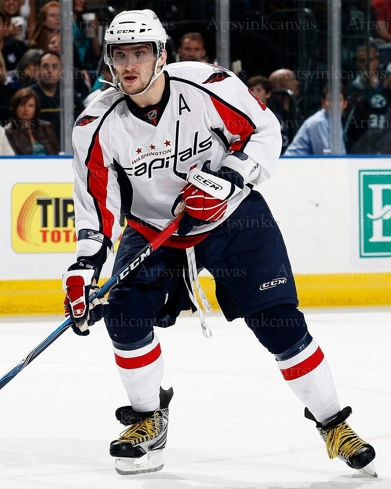 Alex Ovechkin Assistant Captain Washington Capitals canvas wall art