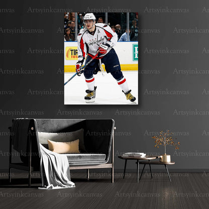 Alex Ovechkin hockey collector canvas art