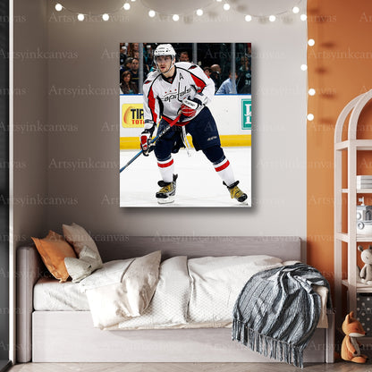 Premium Alex Ovechkin Washington Capitals canvas print