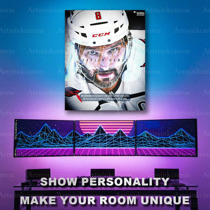 Alex Ovechkin NHL career collage artwork