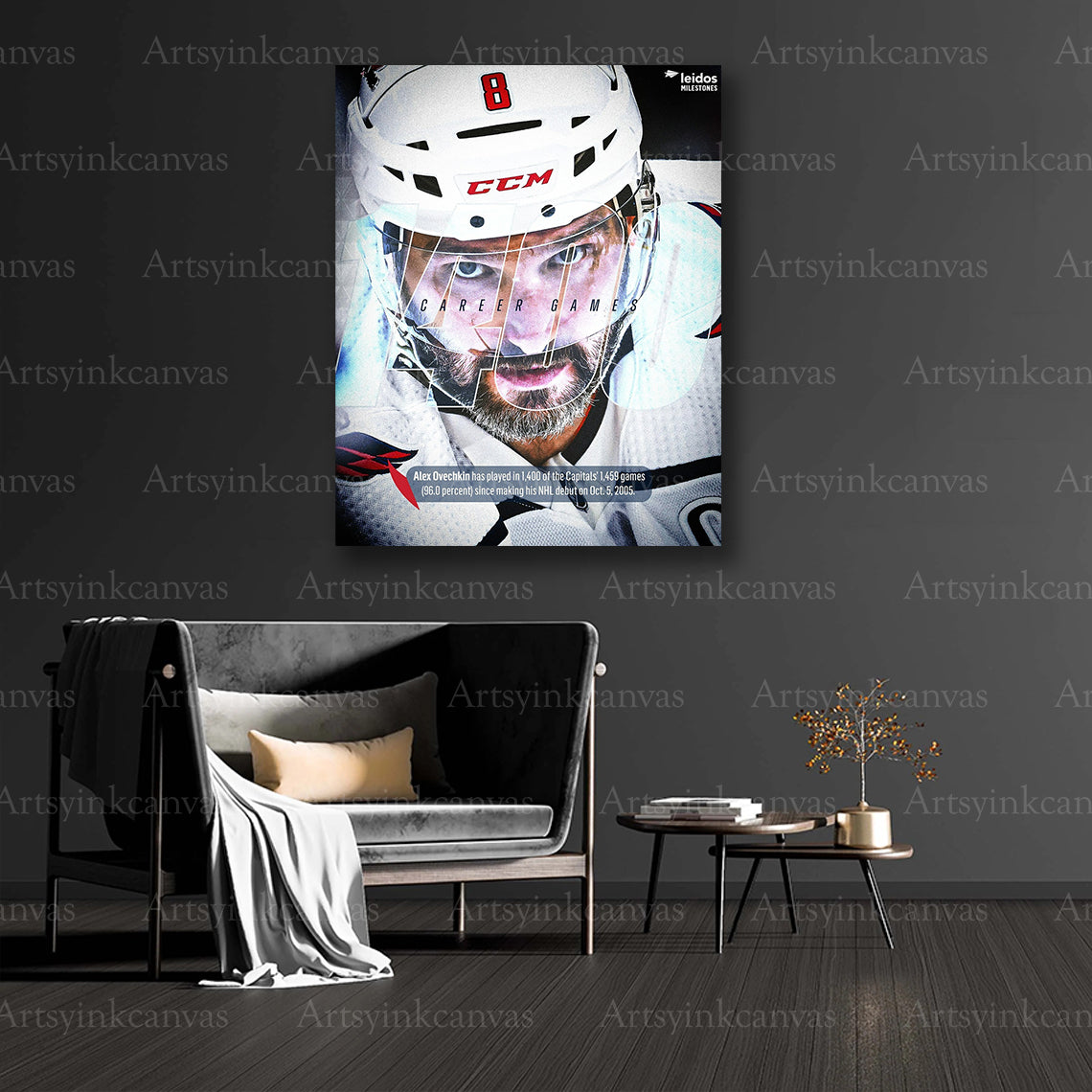 Alex Ovechkin collector collage canvas art