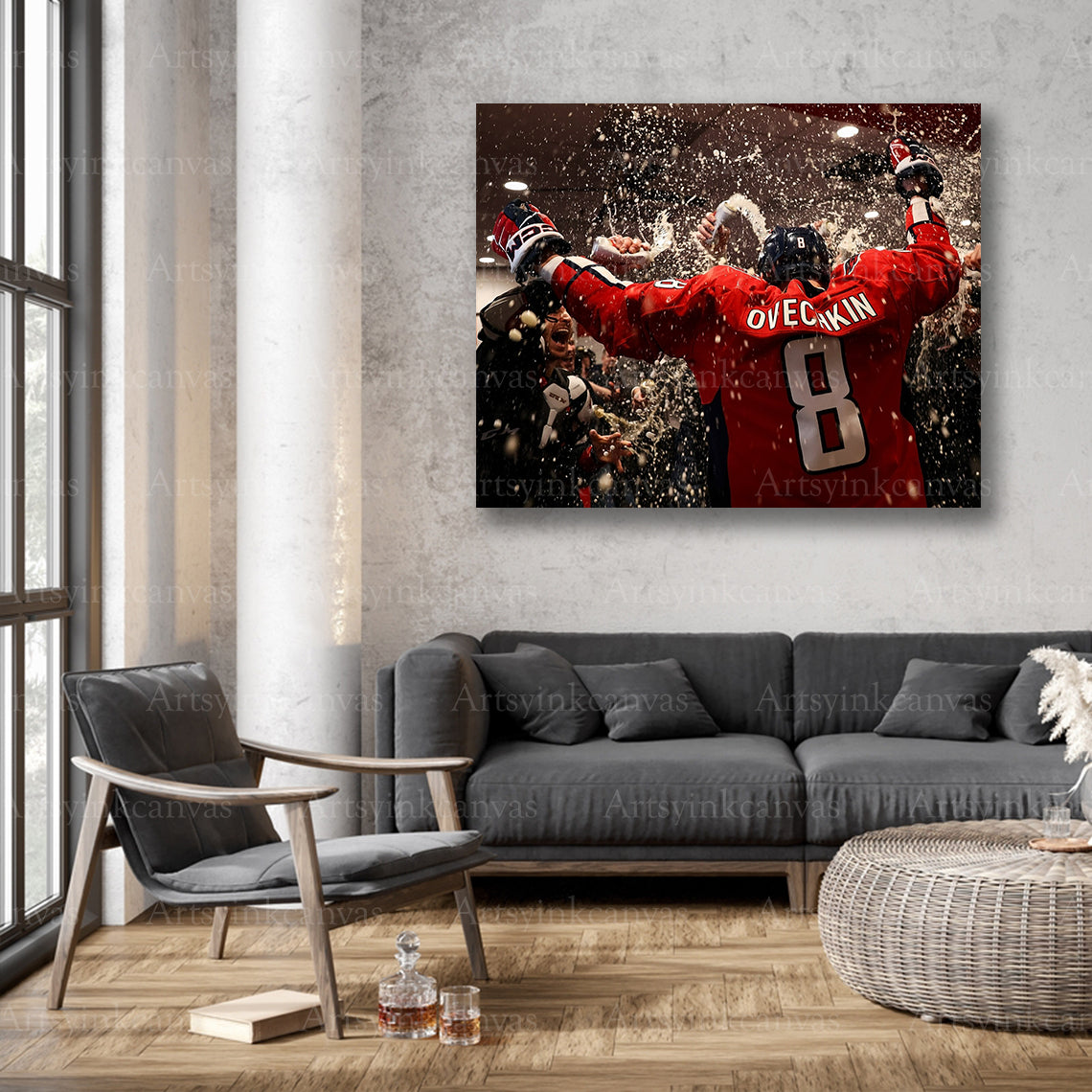 Washington Capitals 894 goal celebration wall decor