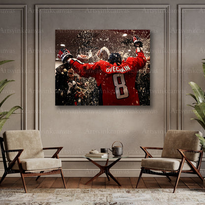 Alex Ovechkin NHL record collector canvas art