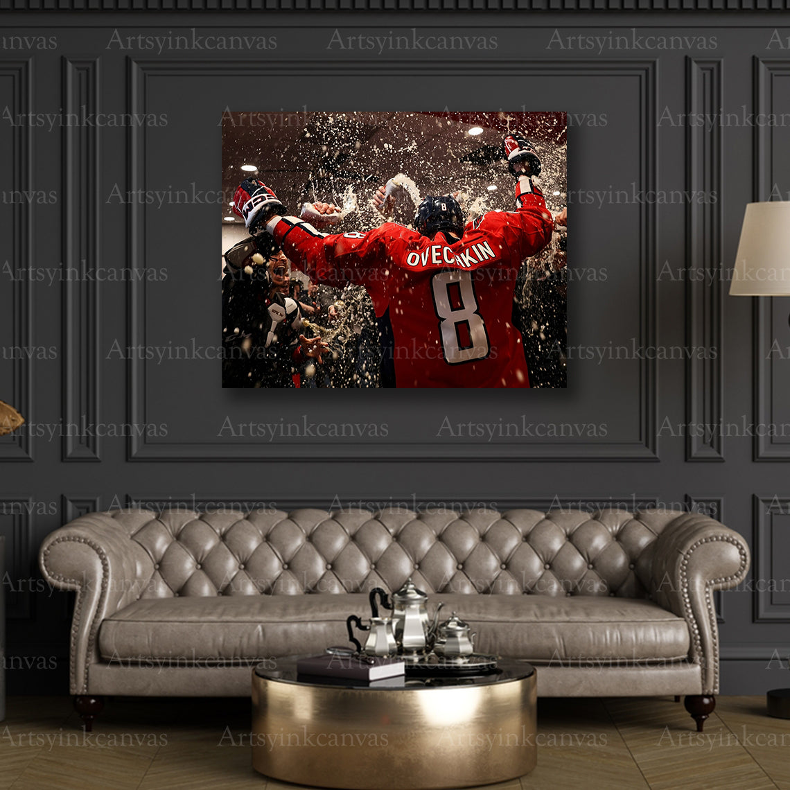 Premium Alex Ovechkin 894 goals canvas print