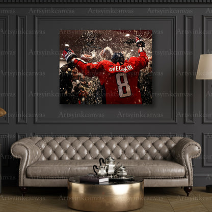 Premium Alex Ovechkin 894 goals canvas print