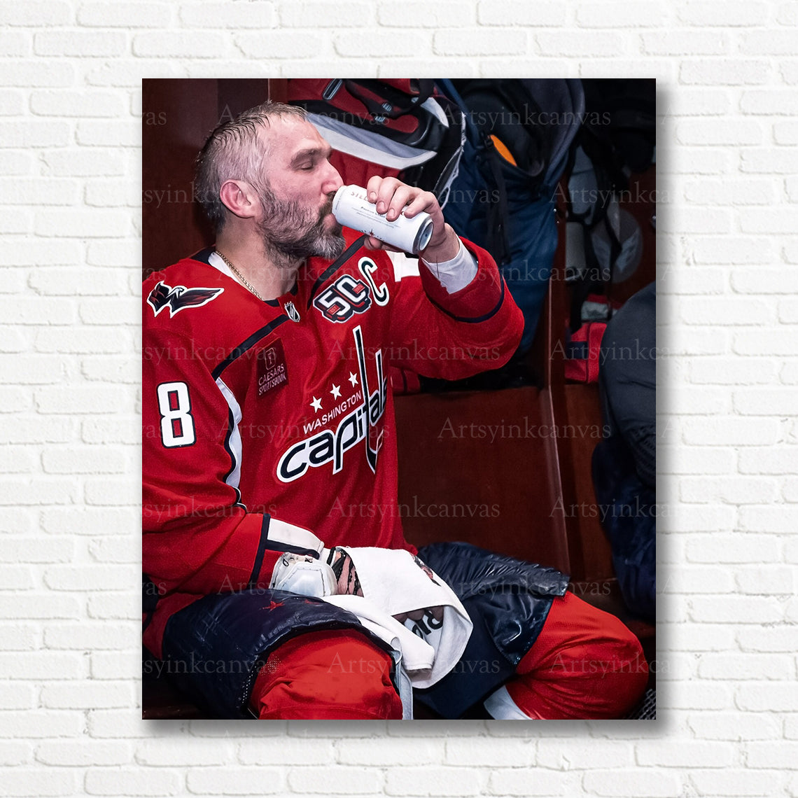 Alex Ovechkin 894 goals Washington Capitals canvas print