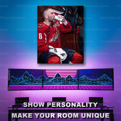 Alex Ovechkin Wayne Gretzky record artwork