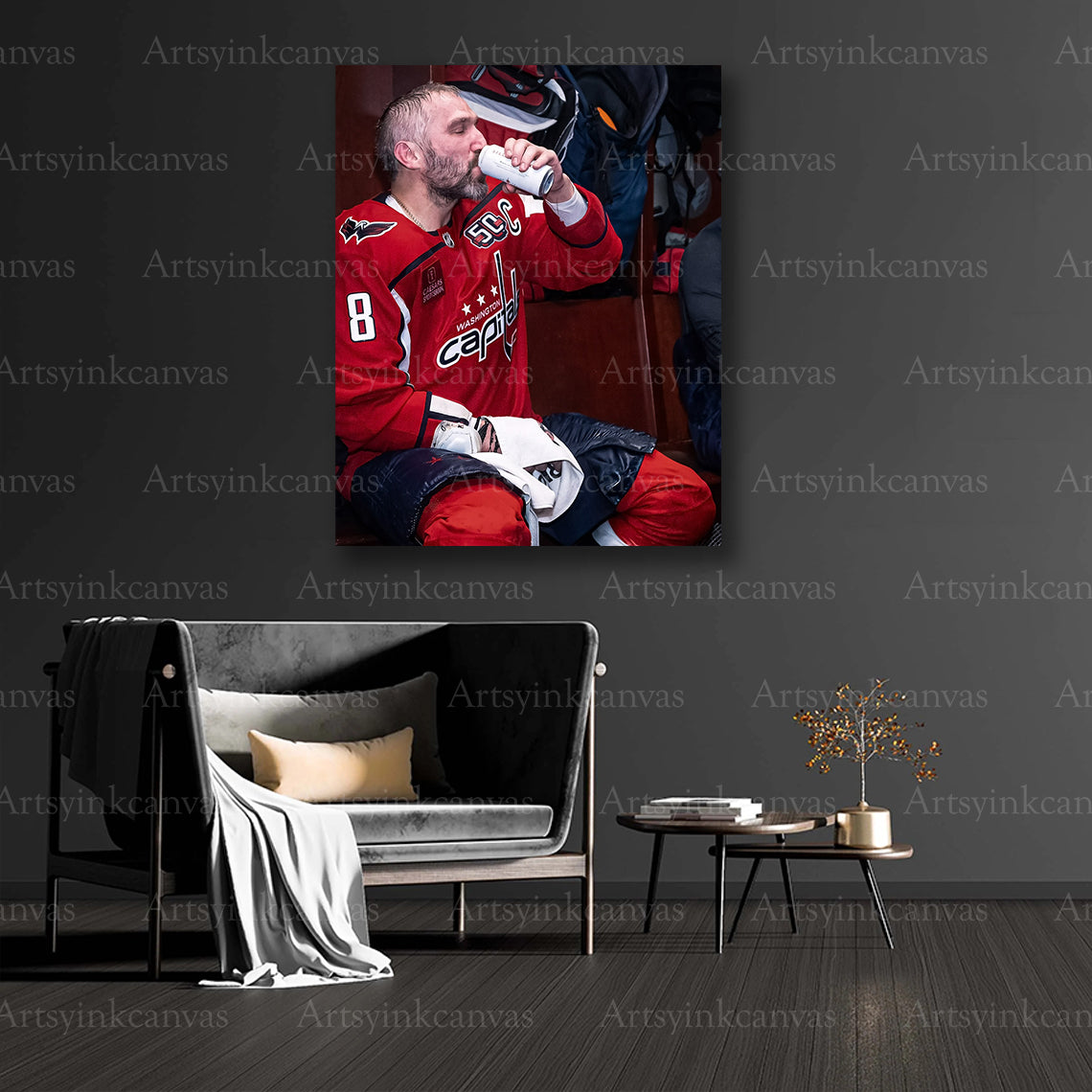 Alex Ovechkin historic NHL record canvas art