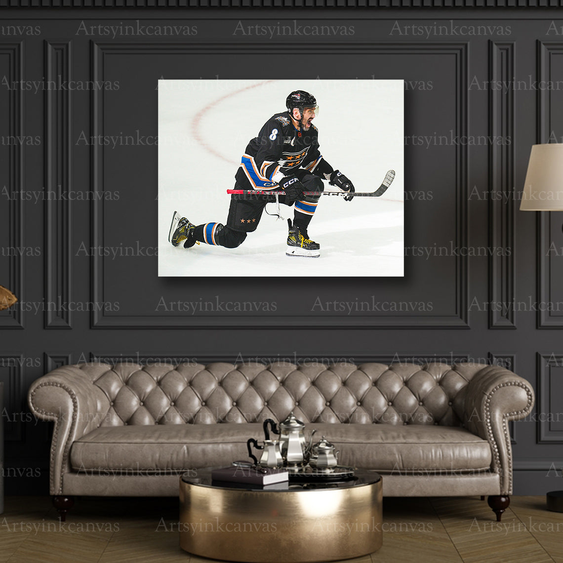 Premium Alex Ovechkin Reverse Retro canvas print