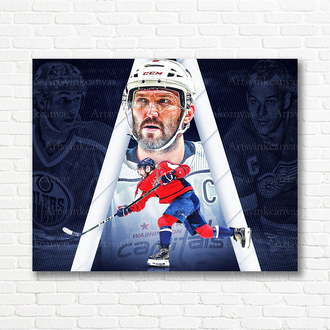 Alex Ovechkin Washington Capitals goal chasers canvas print
