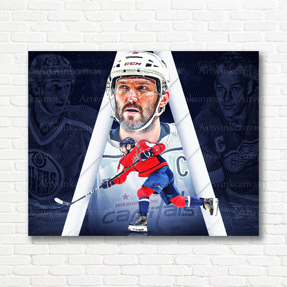 Alex Ovechkin Washington Capitals goal chasers canvas print